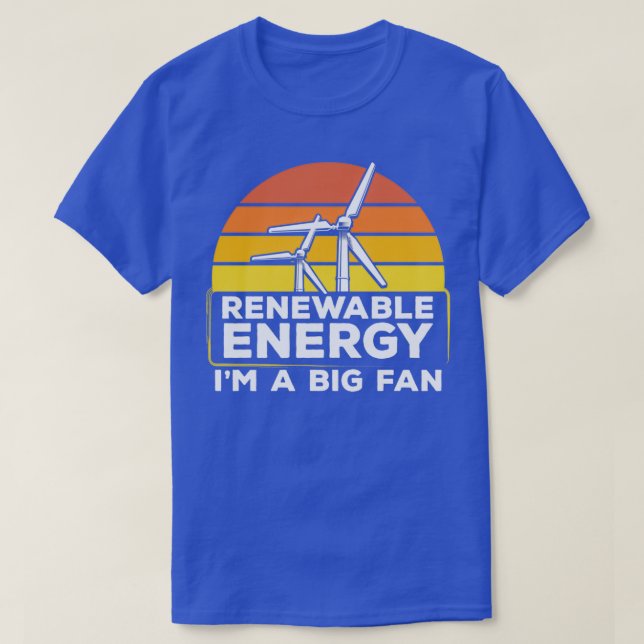 Förnybar energi Ix27m - stor turbinVind i Vind Flä T Shirt (Design framsida)