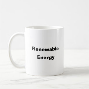 Förnybar energi - lera kaffemugg