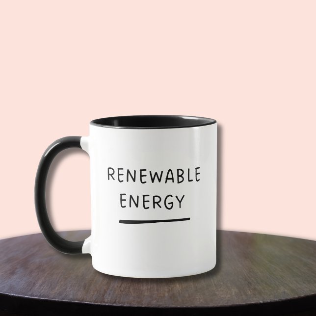 Förnybar energi - Lustigt Cute Eco-Friendly Coffee Mugg (Skapare uppladdad)