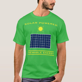 Förnybar energi med solkraft t shirt