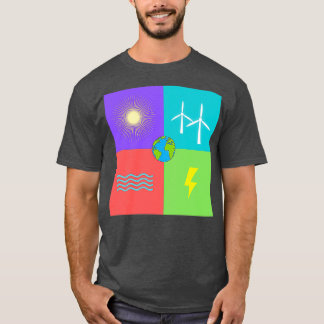 Förnybar energi på jorden t shirt