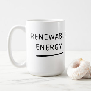 Förnybar Energi – Rolig Söt Miljövänlig Kaffe Kaffemugg