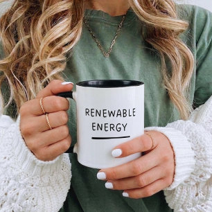 Förnybar energi – Roligt Sött Miljövänligt Kaffe Mugg