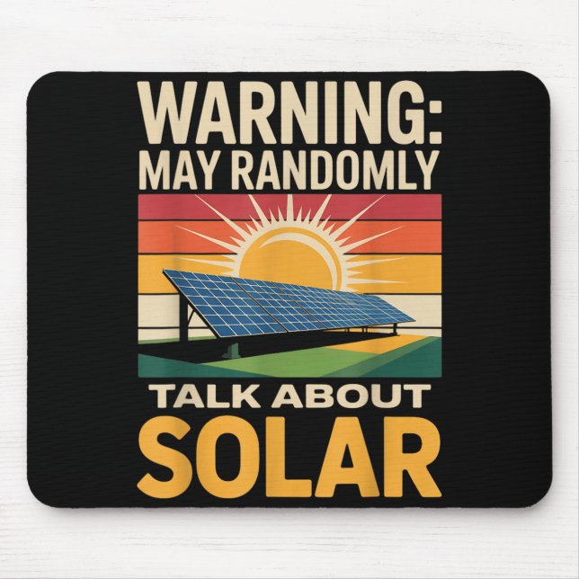 Förnybar Energi Slumpmässigt Tal Solpanel Sol Musmatta (Framsidan)