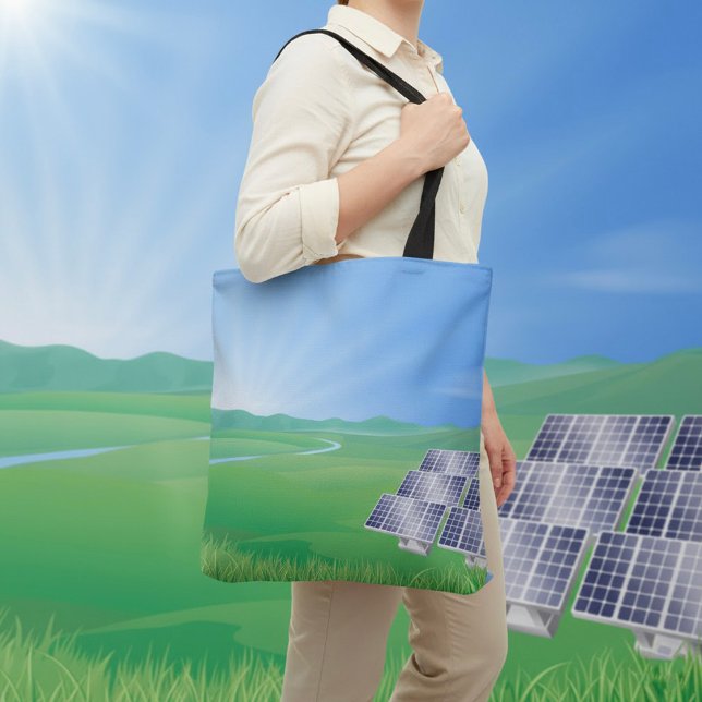 Förnybar Energi Sol Toteväska Tygkasse (Skapare uppladdad)