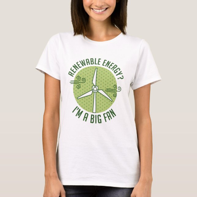 Förnybar energi t shirt (Framsida)