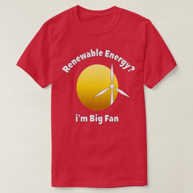 Förnybar energi x27m stor fläkt t shirt (Design framsida)