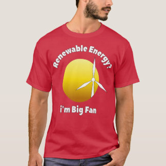 Förnybar energi x27m stor fläkt t shirt
