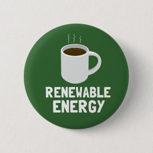 Förnybar energikaffe Kopp Knapp