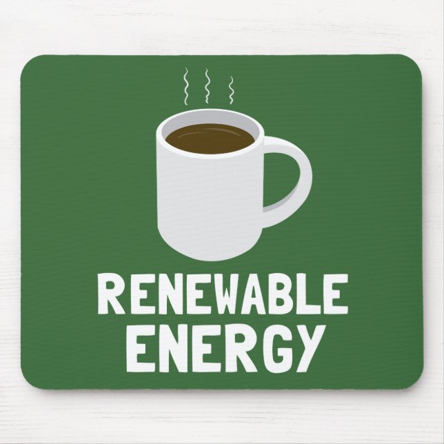 Förnybar energikaffe Kopp Musmatta (Framsidan)