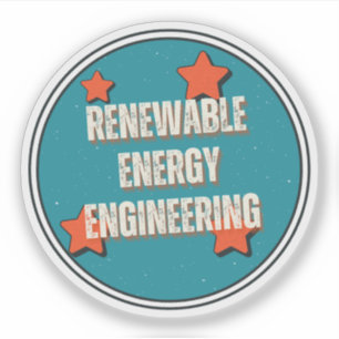 Förnybar energiteknik klistermärken