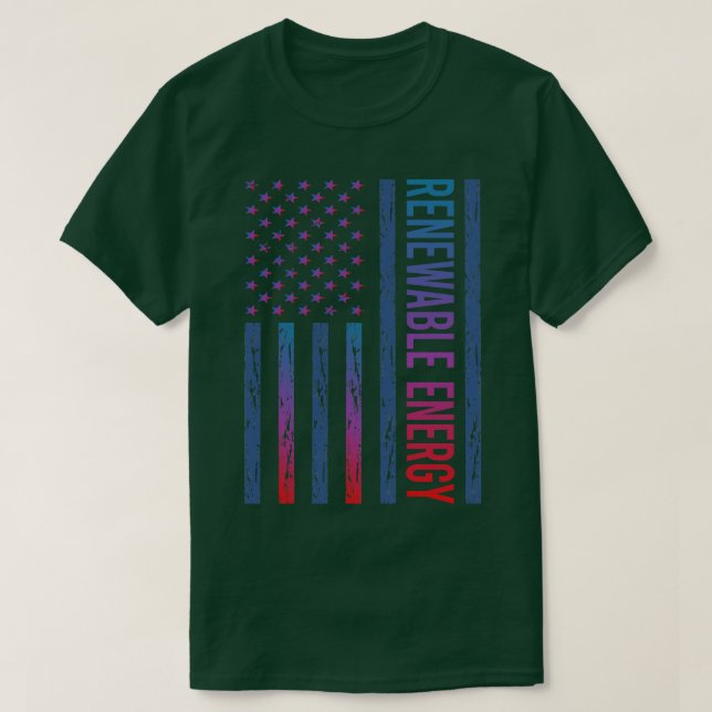 Förnybar Flagga T Shirt (Design framsida)