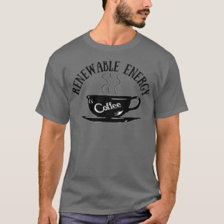Förnybar kaffeenergi t shirt
