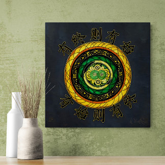 Förnyelse: {20} Där det är slut börjar det Canvastryck