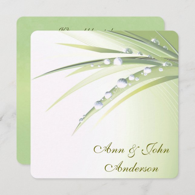 Förnyelse av Bröllop Vows Inbjudningar (Fram/baksida)