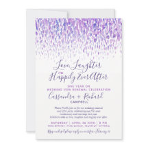 Förnyelse av lila bröllop under ett år lyckligtvis