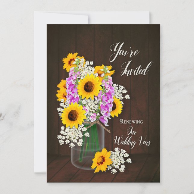 Förnyelse av våra löften om Bröllop - inbjudan til (Framsida)