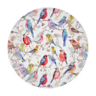 Förnyelse av Watercolor Vintage Birds Mönster