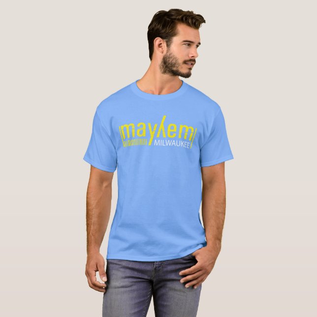 Förödelsedräkt brännmärker T-tröja - Milwaukee T-shirt (Hel framsida)