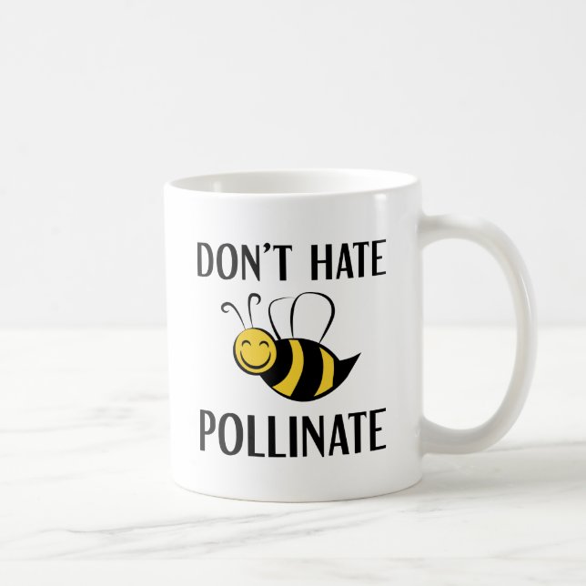 Förorätta Inte Pollinera Kaffemugg (Höger)