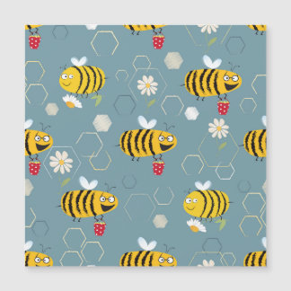 Förorenande bin, Blommar Garden Scene.