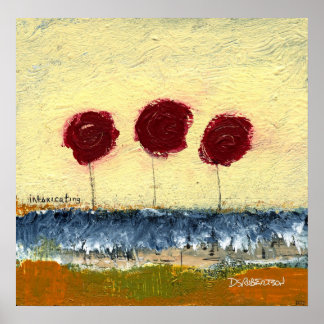 Förorening av blommigten av Dan Robertson Poster