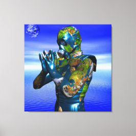 Föroreningar i världen canvastryck