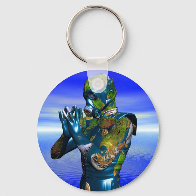 Föroreningar i världen nyckelring (Framsida)