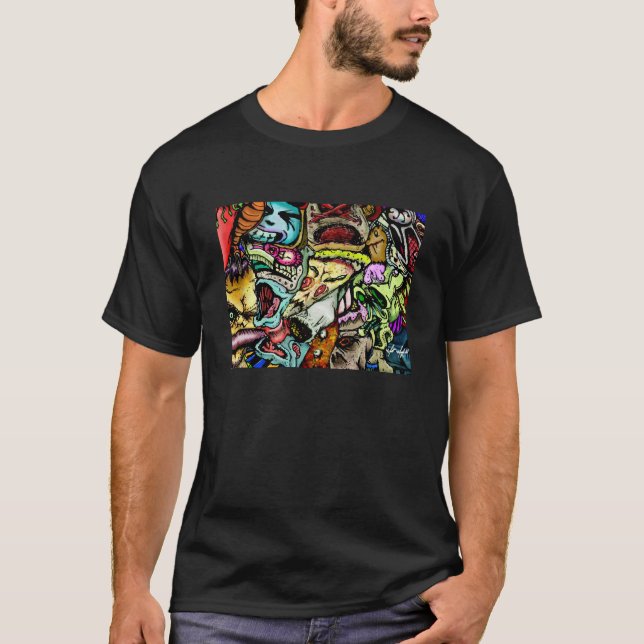 Förorsaka kramp i stil t-shirt (Framsida)