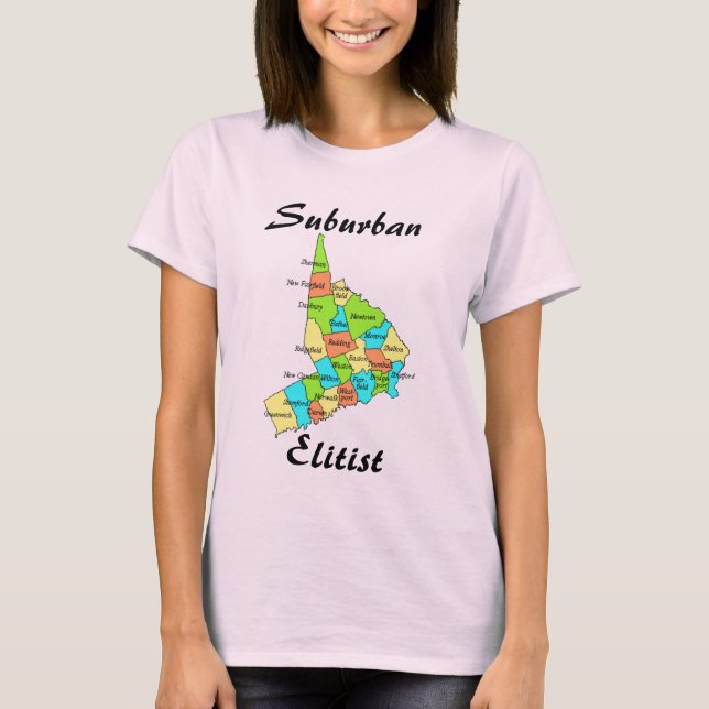 Förortsbor Elitist - Fairfield County Långärmad T Shirt (Framsida)