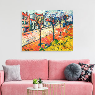 Förortslandskap   Maurice de Vlaminck   Canvastryck