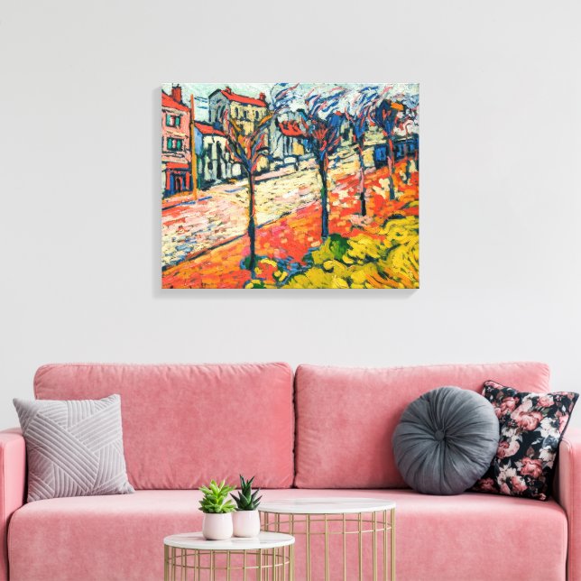 Förortslandskap | Maurice de Vlaminck | Canvastryck (Insitu (Vardagsrum))