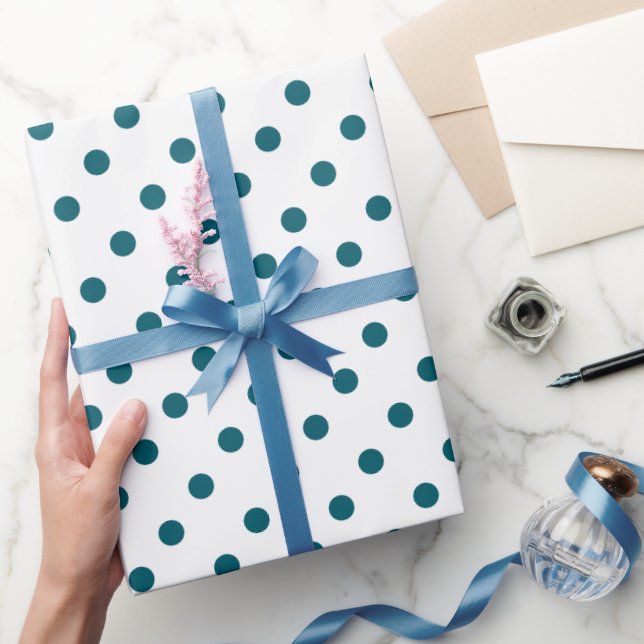 Förpacka Dina Gåvor i Djup Teal Elegans Presentpapper (Gifting)