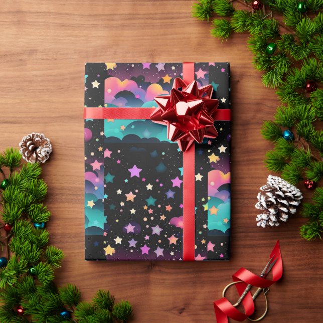 förpackad gåva med kärlek presentpapper (Julgåva)