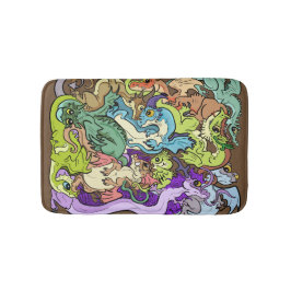 Förpackad i Party Dragon Badrumsmatta