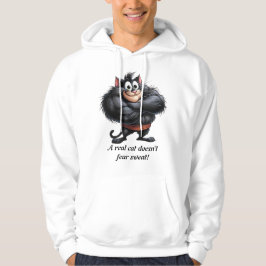 Förpackad katt - Motivering med en kattleja! Hoodie