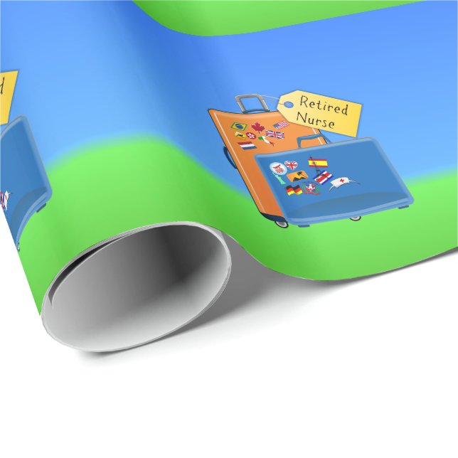 Förpackad sjuksköterska och Redo att gå Presentpapper (Rullad Hörn)