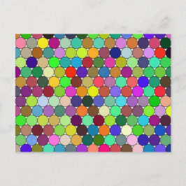 Förpackade cirklar vykort