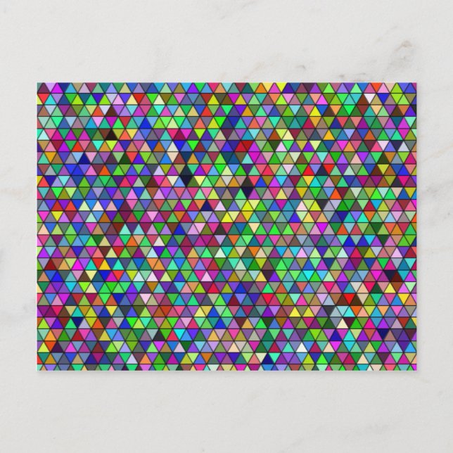 Förpackade trianglar vykort (Framsida)