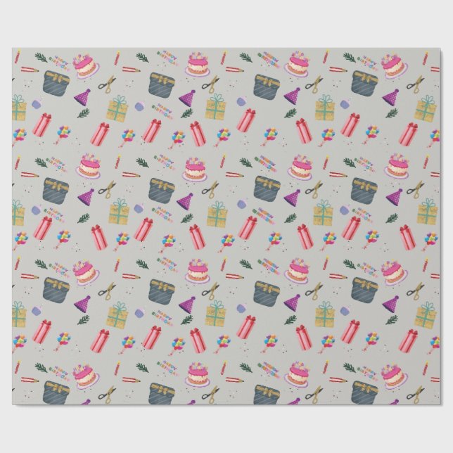 Förpackning av Pappra tårtljus godis Presentpapper (Platt)