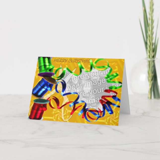 Förpackning av presenter helgkort (Framsida)