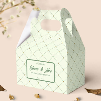 Förpackning för återställande av soap-Grönt med Pu Presentaskar