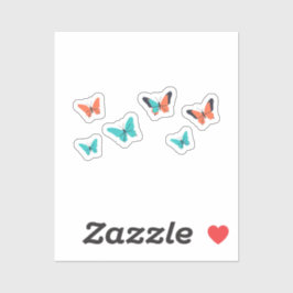 Förpackning med Butterflies Klistermärken