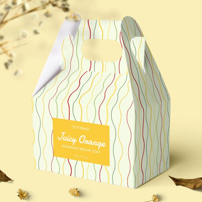 Förpackning med färgat vågskiktsfack för Linjer- Presentaskar (Skapare uppladdad)