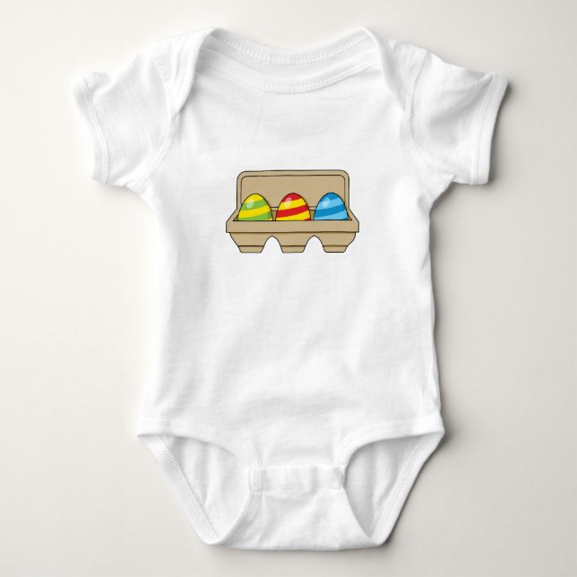 Förpackning med Påskägg för färgstark Tecknad T Shirt (Framsida)
