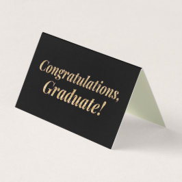 Förpackning om 25 Grattisar Glitter Studenten Kort