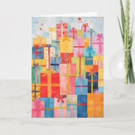 Förpackningar med inkapslat julkort kort