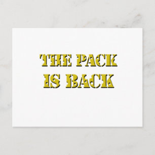 Förpackningen är texten på baksidan. vykort