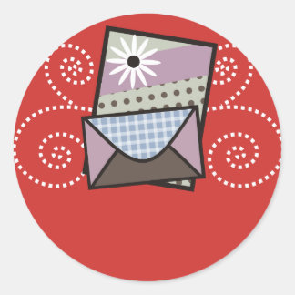 Förpackningsdekal för hantverksmässigt framställda runt klistermärke