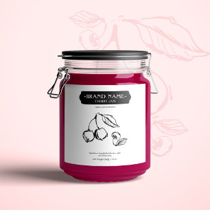 Förpackningsdesign för Cherry Sylt Burk